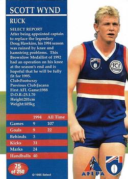 1995 Select AFL #75 Scott Wynd Back